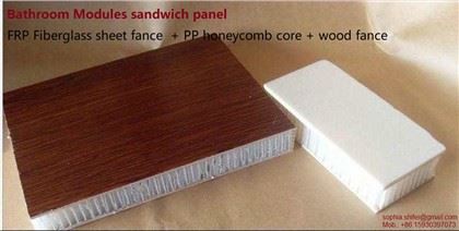 Badkamermodules FRP sandwichpanelen